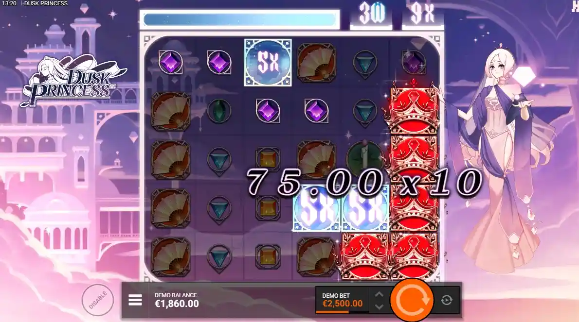 Topp-3 casinon för att spela Dusk Princess för riktiga pengar